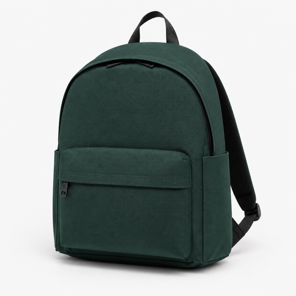 Custom classic everyday backpack with front pocket for bulk OEM orders