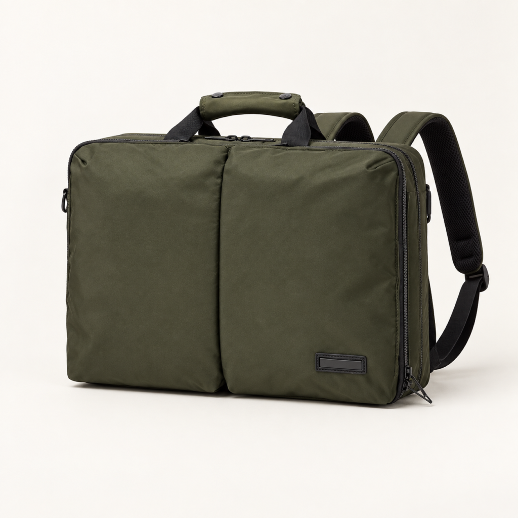 Custom convertible backpack briefcase for practical OEM commuter programs