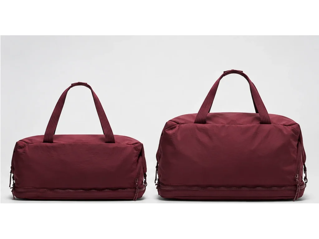 Compact soft-sided duffel bag for personal-item travel design